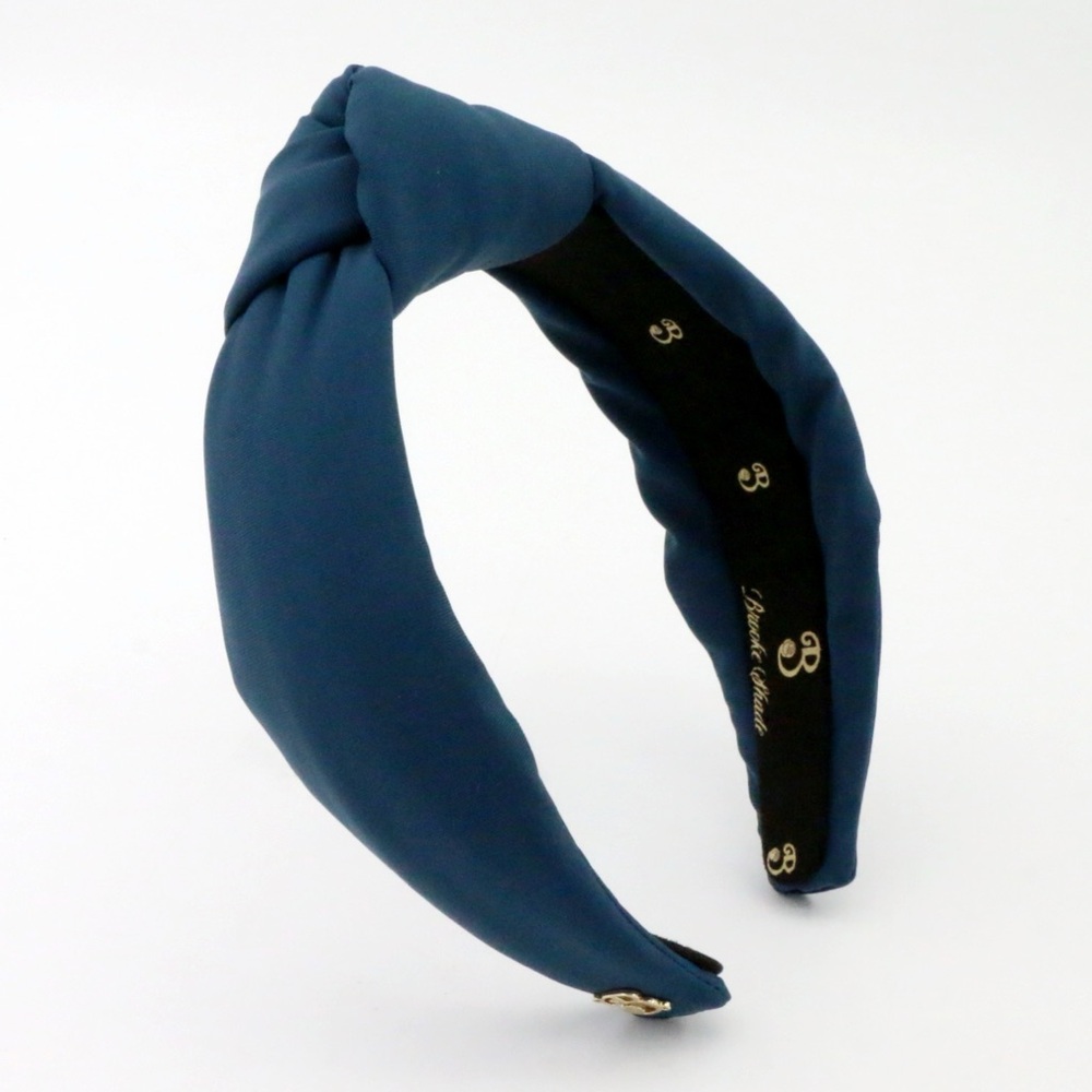 311. The Brooke Shade Navy Blue Neoprene Headband - Picture 2 of 7
